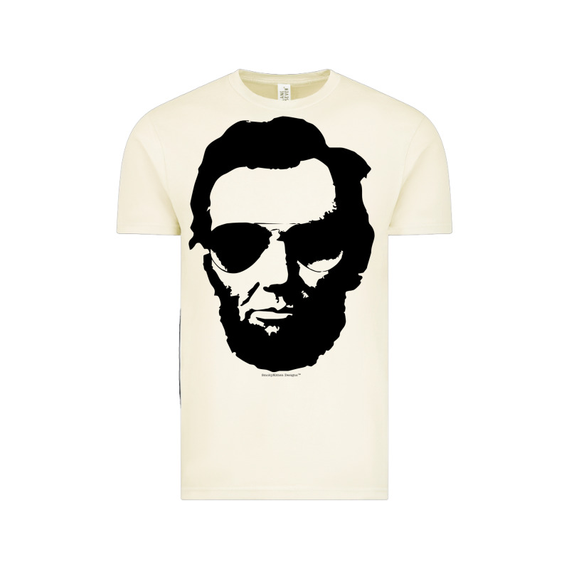 Cool Abe Lincoln With Aviator Sunglasses Black Vintage Tee by lanVoArt | Teevron