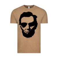 Vintage Coffee cool abe lincoln with aviator sunglasses black Vintage Tee - lanVoArt