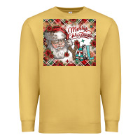 Antique Gold merry christmas y'all Premium Sweatshirt - CowhideDigitalArt