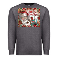 Charcoal Heather merry christmas y'all Premium Sweatshirt - CowhideDigitalArt