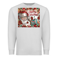 Dove Grey merry christmas y'all Premium Sweatshirt - CowhideDigitalArt