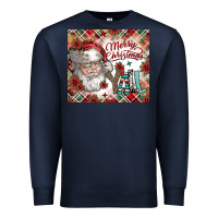 Navy merry christmas y'all Premium Sweatshirt - CowhideDigitalArt