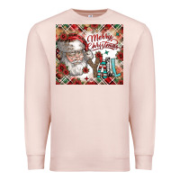 Pale Pink merry christmas y'all Premium Sweatshirt - CowhideDigitalArt