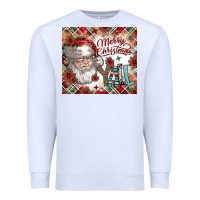 White merry christmas y'all Premium Sweatshirt - CowhideDigitalArt