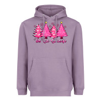 Lavender Tis the Season Pink Trees Heavyweight Hoodie - CowhideDigitalArt