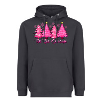 Smoke Tis the Season Pink Trees Heavyweight Hoodie - CowhideDigitalArt