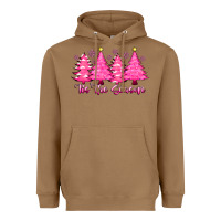 Toasted Coconut Tis the Season Pink Trees Heavyweight Hoodie - CowhideDigitalArt