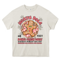 Cream north pole baked fresh daily Heavy Core Tee - MaliasSmallBusiness