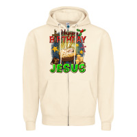 Sandshell happy birthday jesus Zipper Hoodie - FaDigitalArtStudio