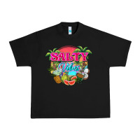 Black Salty vibes summer Urban Heavy Tee - NancyCooperArtShop
