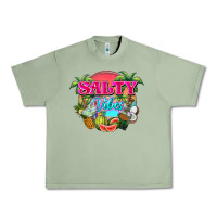 Oil Green Salty vibes summer Urban Heavy Tee - NancyCooperArtShop