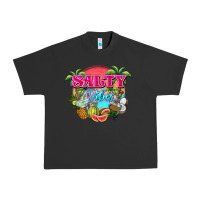 Pigment Black Salty vibes summer Urban Heavy Tee - NancyCooperArtShop