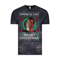 Cloud Black Hot Trend Die Hard Christmas Yippie Ki Yay Vintage Tee - lanVoArt