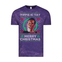 Cloud Purple Hot Trend Die Hard Christmas Yippie Ki Yay Vintage Tee - lanVoArt