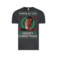Vintage Black Hot Trend Die Hard Christmas Yippie Ki Yay Vintage Tee - lanVoArt