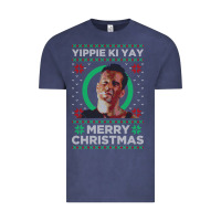 Vintage Denim Hot Trend Die Hard Christmas Yippie Ki Yay Vintage Tee - lanVoArt