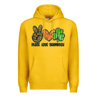 Lemon peace love shamrock Premium Hoodie - FaDigitalArtStudio
