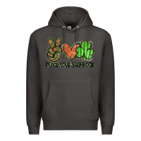 Smoke peace love shamrock Premium Hoodie - FaDigitalArtStudio