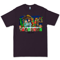 Plum Love Came  Down Luke 2 11 Premium Tee - MaliasSmallBusiness
