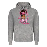 Cloud Rock pray fight believe breast cancer afro messy Vintage Hoodie - texasbilliewilder