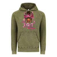 Vintage Olive pray fight believe breast cancer afro messy Vintage Hoodie - texasbilliewilder