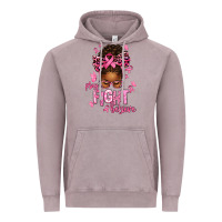 Vintage Zinc pray fight believe breast cancer afro messy Vintage Hoodie - texasbilliewilder