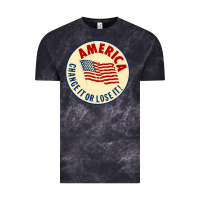 Cloud Black america change it or lose it   stars Vintage Tee - lanVoArt