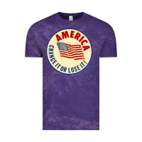 Cloud Purple america change it or lose it   stars Vintage Tee - lanVoArt