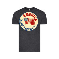 Vintage Black america change it or lose it   stars Vintage Tee - lanVoArt