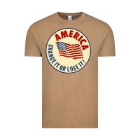 Vintage Coffee america change it or lose it   stars Vintage Tee - lanVoArt