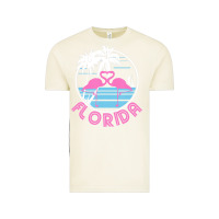 Vintage Arctic Hot Trend Florida Pink Flamingo Heart 80S Retro Vintage Style Vintage Tee - lanVoArt