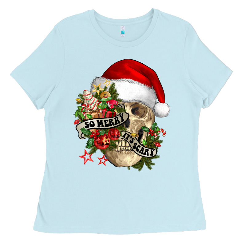 So Merry It's Scary Ladies Tee by NancyCooperArtShop | Teevron