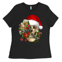 Black So merry it's scary Ladies Tee - NancyCooperArtShop