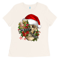 Bone So merry it's scary Ladies Tee - NancyCooperArtShop