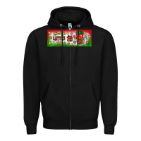 Black flannels lattes leggings Zipper Hoodie - BundleAndBundleShop