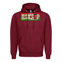 Burgundy flannels lattes leggings Zipper Hoodie - BundleAndBundleShop