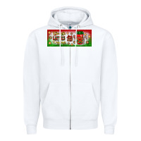 White flannels lattes leggings Zipper Hoodie - BundleAndBundleShop