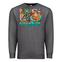 Charcoal Heather Pumpkin Pie Fixes Everything Premium Sweatshirt - CowhideDigitalArt