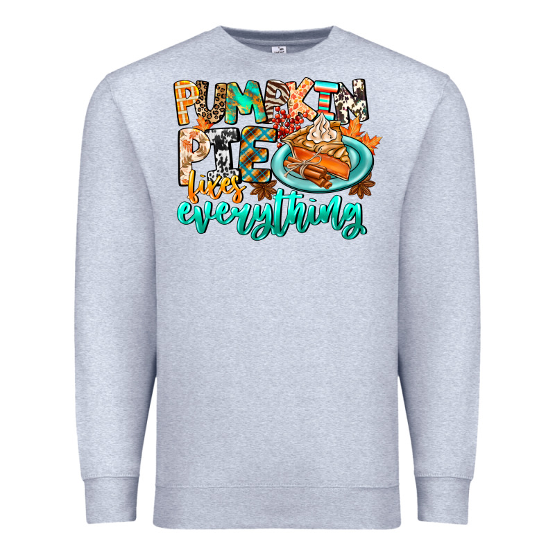 Pumpkin Pie Fixes Everything Premium Sweatshirt by CowhideDigitalArt | Teevron