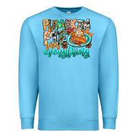 Ocean Blue Pumpkin Pie Fixes Everything Premium Sweatshirt - CowhideDigitalArt