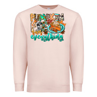 Pale Pink Pumpkin Pie Fixes Everything Premium Sweatshirt - CowhideDigitalArt