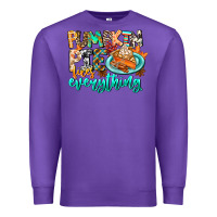 Purple Pumpkin Pie Fixes Everything Premium Sweatshirt - CowhideDigitalArt
