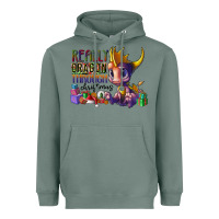 Sage real dragon through christmas Heavyweight Hoodie - CowhideDigitalArt