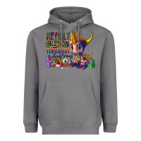 Storm real dragon through christmas Heavyweight Hoodie - CowhideDigitalArt