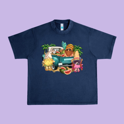 Summer Gnomies Truck Urban Heavy Tee Designed By Nancycooperartshop