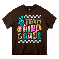 Chocolate Brown team third grade Heavy Core Tee - NancyCooperArtShop
