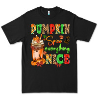 Black Pumpkin Spice And Everything Nice Premium Tee - MaliasSmallBusiness