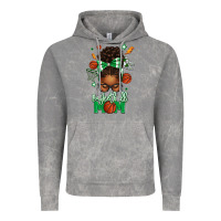 Cloud Rock Basketball Mom Afro Messy Bun Vintage Hoodie - texasbilliewilder