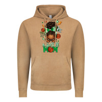 Vintage Camel Basketball Mom Afro Messy Bun Vintage Hoodie - texasbilliewilder