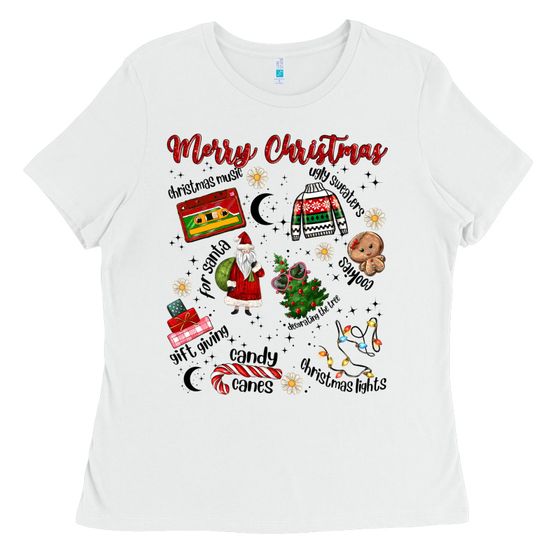 Merry Christmas Ladies Tee by MaliasSmallBusiness | Teevron